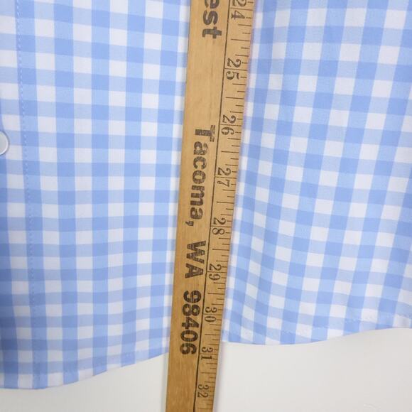 Mizzen and Main Shirt Mens SZ M Classic Fit Leeward Button Up Performance Dress - Picture 6 of 8